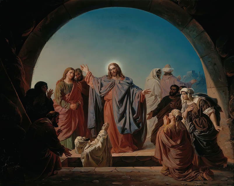 Robert Wilhelm Ekman - Jesus Wakes Lazarus