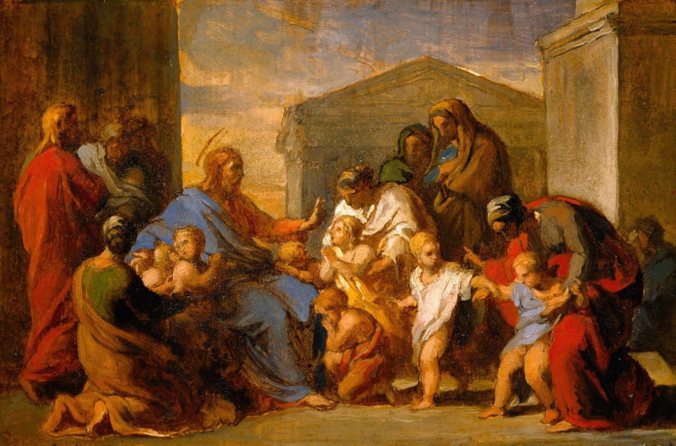 Vincenzo Camuccini - Christ Blessing The Children