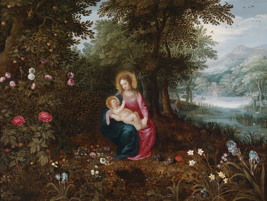 Jan Brueghel the Younger - Die Ruhe Auf Der Flucht