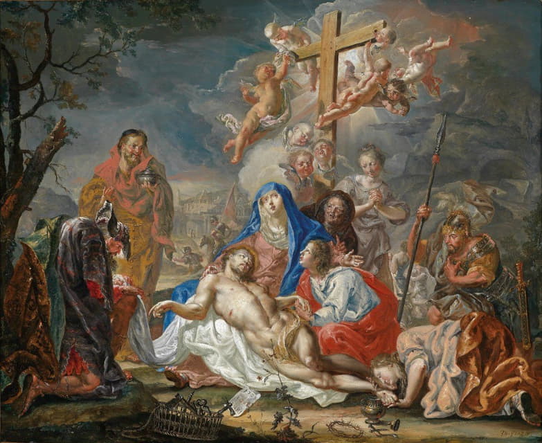 Johann Georg Platzer - Die Beweinung Christi