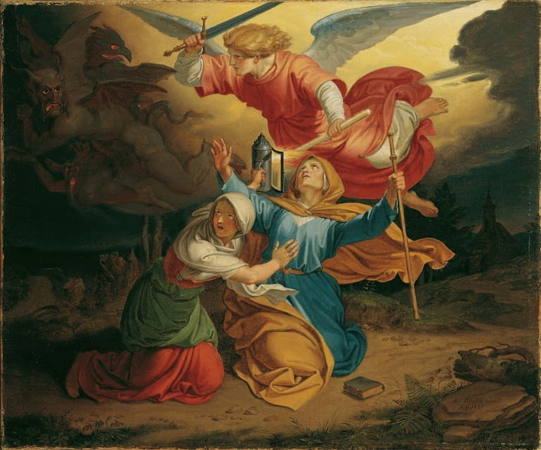 Joseph von Führich - Versuchung Der Heiligen Gudula