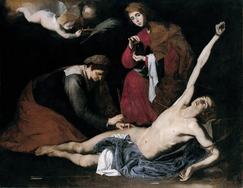 Jusepe de Ribera - Saint Sebastian Tended By The Holy Women