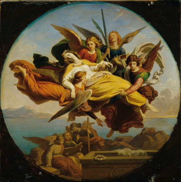 Karl von Blaas - Die Heilige Katharina