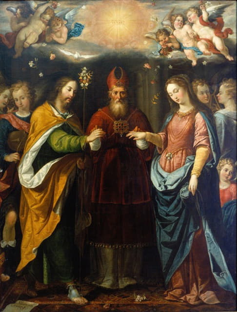 Sebastián López De Arteaga - The Betrothal Of The Virgin