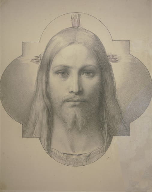 Edward Von Steinle - Christ’s head