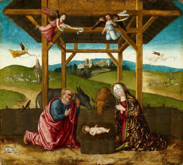 Francesco Di Simone Da Santacroce - The Nativity