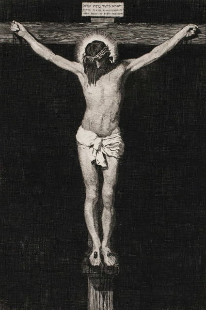 基督在十字架上。