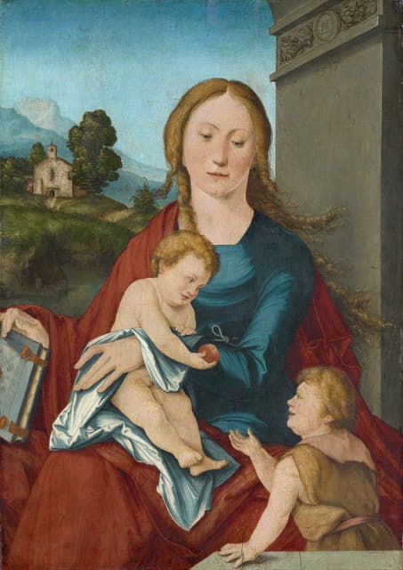 Hans Leonhard Schäufelein - Virgin with Child and the Infant Saint John the Baptist