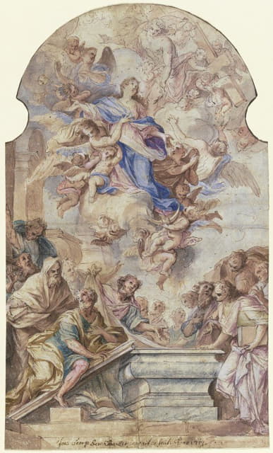Johann Georg Bergmüller - Assumption of the Virgin