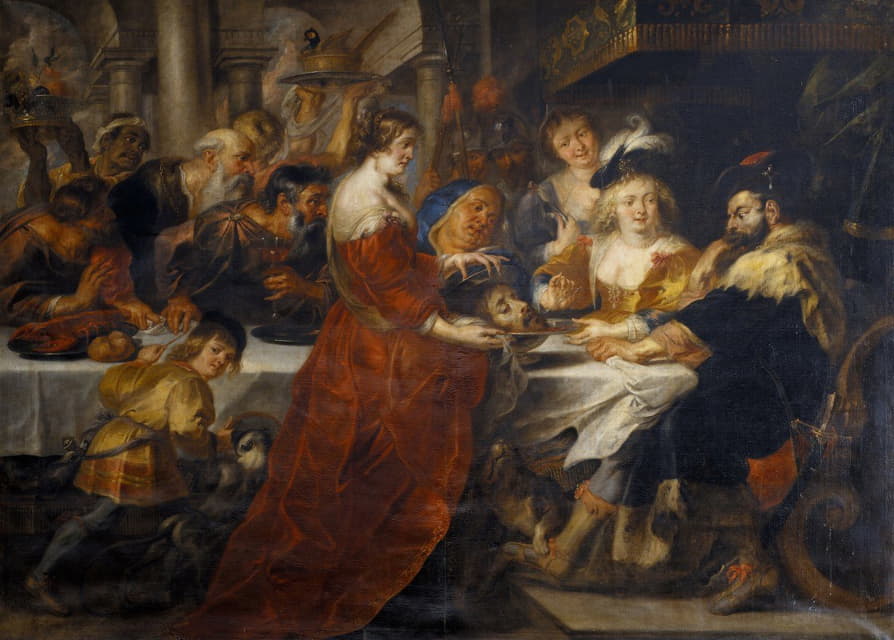 Peter Paul Rubens - The Feast of Herod. Salome Bringing the Head of St John the Baptist on a Charger