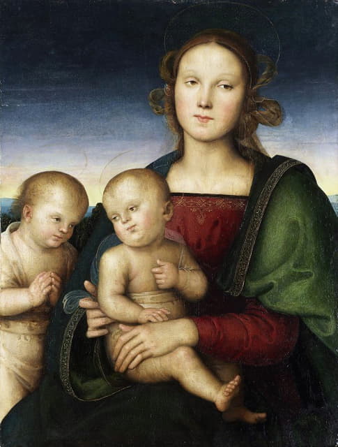 Pietro Perugino - Madonna and Child with the Infant St. John