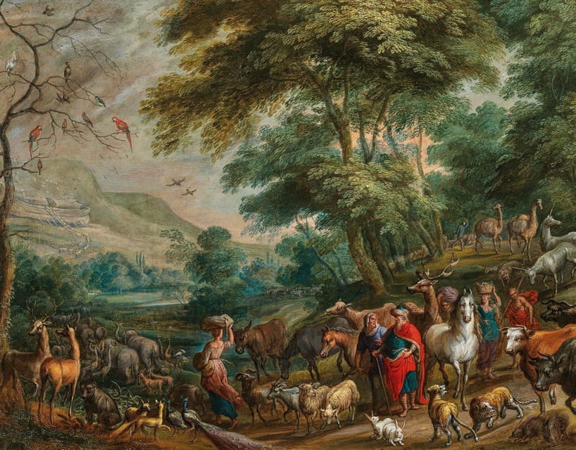 Flemish School - The Entry of the Animals Into Noah’s Ark