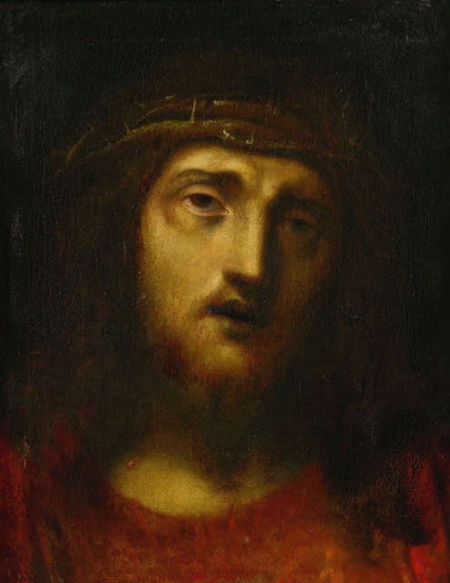 Follower of Correggio - CHRIST WITH CROWN OF THORNS