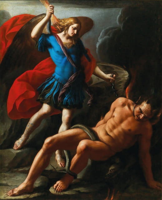 Giuseppe Marullo - Saint Michael defeating Lucifer