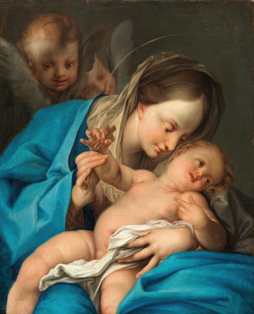 Ignazio Stern - The Madonna and Child with angels