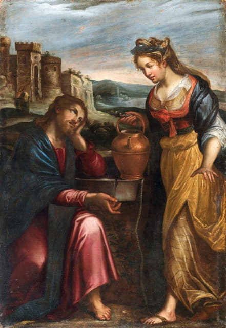 Lavinia Fontana - Christ and the Samaritan woman at the well