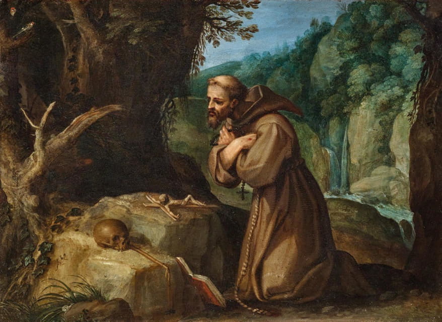 Paul Bril - Saint Francis of Assisi in meditation