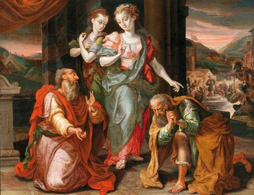 Pseudo-De Vos - Judith and Holofernes; An Allegory of ‘Weibermacht