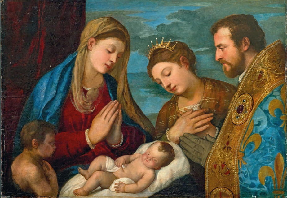 图卢兹圣约翰、圣凯瑟琳和圣路易斯的圣母玛利亚和孩子