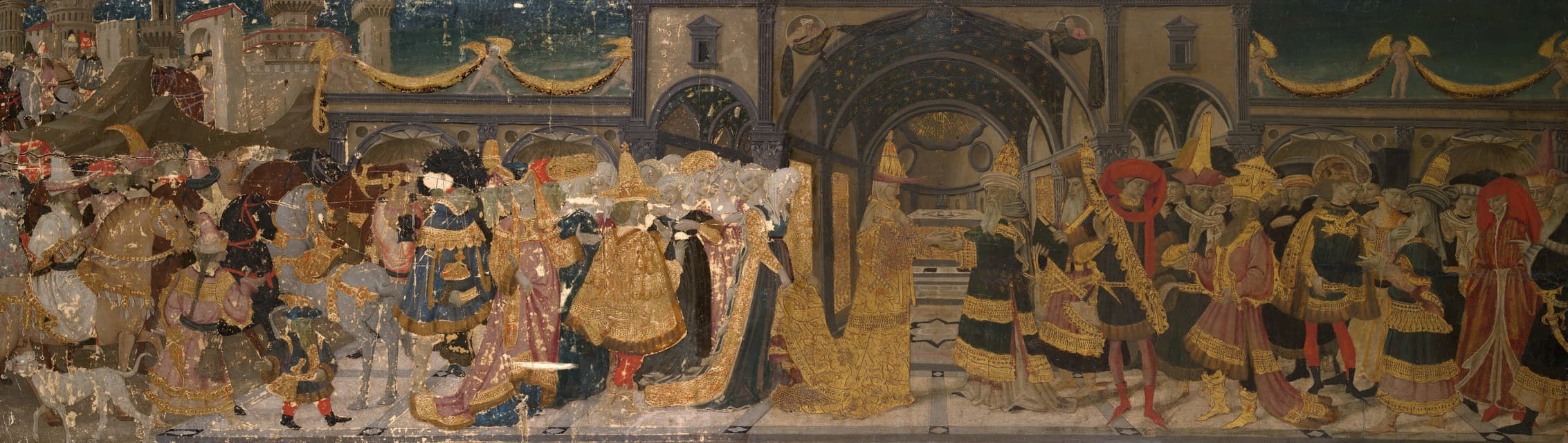 Apollonio di Giovanni - Meeting of Solomon and the Queen of Sheba