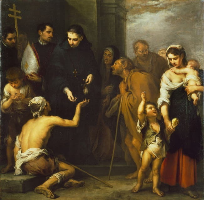 Bartolomé Estebán Murillo - The Charity of Saint Thomas of Villanueva
