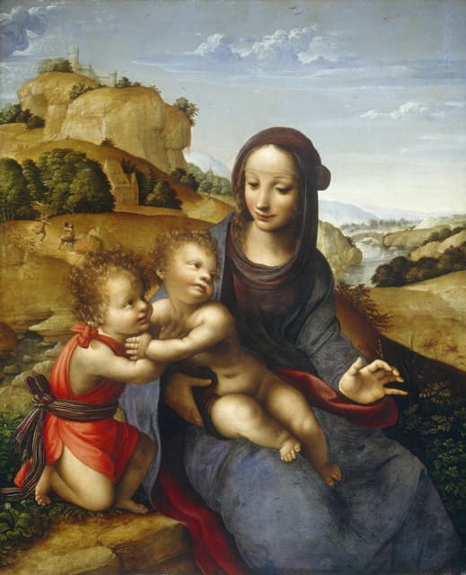 Fernando Yáñez de la Almedina - Madonna and Child with the Infant Saint John
