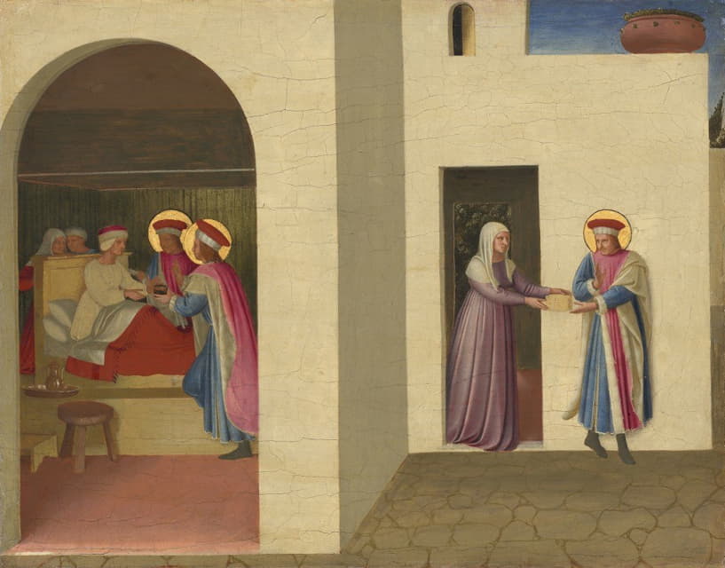 Fra Angelico - The Healing of Palladia by Saint Cosmas and Saint Damian