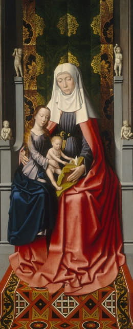 Gerard David and Workshop - The Saint Anne Altarpiece – Saint Anne with the Virgin and Child (middle panel)