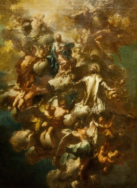 Giovanni Domenico Ferretti - Saint Philip Neri in Glory