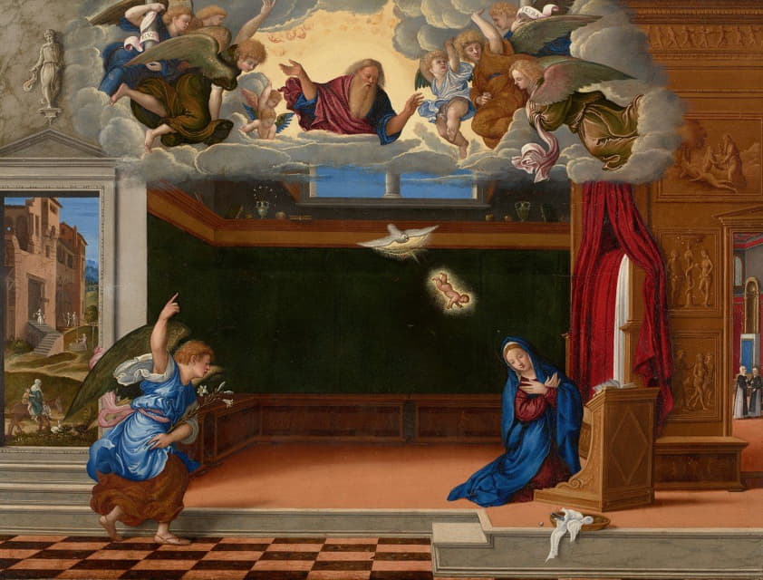 Girolamo Da Santa Croce - The Annunciation