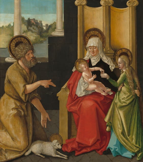 Hans Baldung - Saint Anne with the Christ Child, the Virgin and Saint John the Baptist