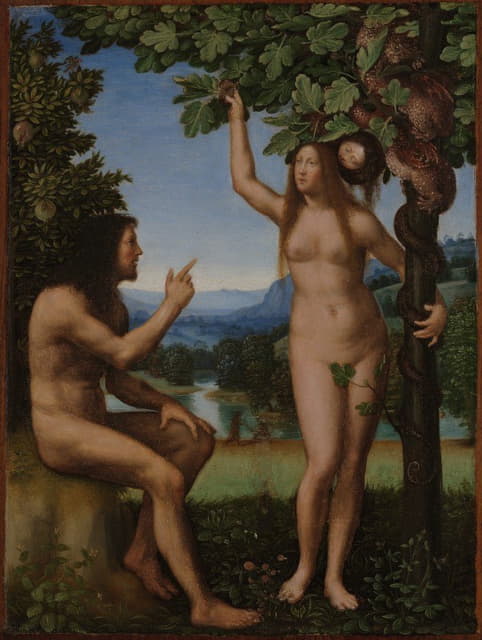 Mariotto Albertinelli - The Temptation of Adam and Eve