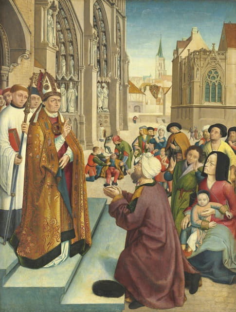 Master of Saint Giles and Assistant - Episodes from the Life of a Bishop Saint