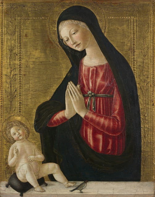 Neroccio De' Landi - Virgin and Child with a Goldfinch