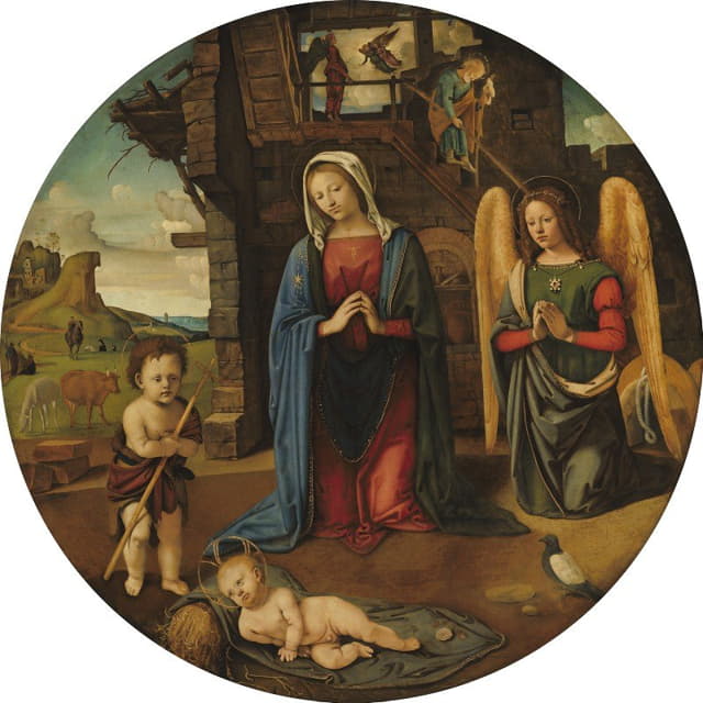 Piero di Cosimo - The Nativity with the Infant Saint John