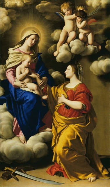 Giovanni Battista Salvi da Sassoferrato - The Mystic Marriage of Saint Catherine