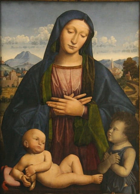 Antonio Rimpatta - Madonna and Child with the Infant Saint John the Baptist