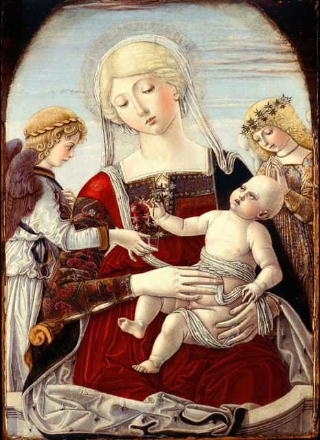 Benvenuto di Giovanni - Virgin and Child with Angels