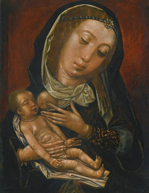 Castilian School - The Madonna And Child