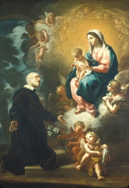 Etienne Parrocel - Apparition of the Virgin to Saint Philip Neri