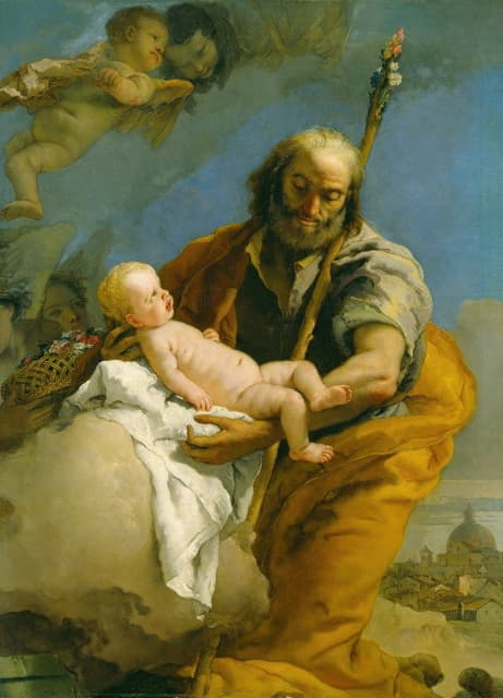 Giovanni Battista Tiepolo - Saint Joseph and the Christ Child
