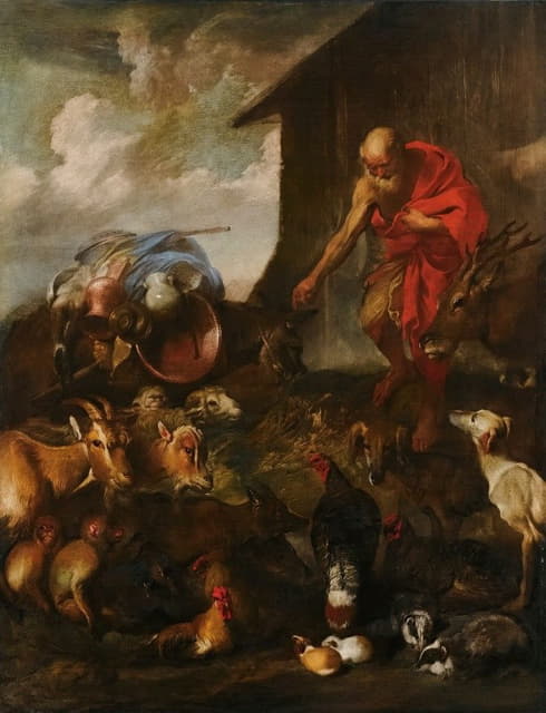 Giovanni Benedetto Castiglione - The Animals Entering Noah’s Ark