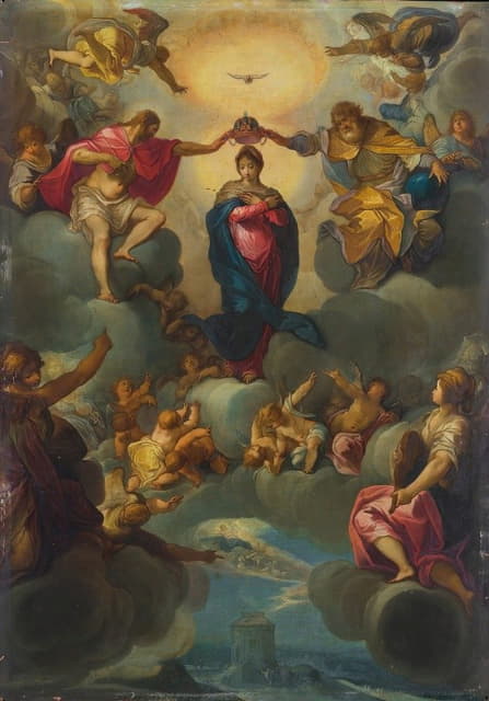 Matthäus Gundelach - The Coronation Of The Virgin By The Holy Trinity
