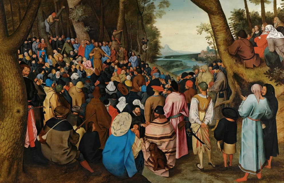施洗者圣约翰在旷野向群众布道