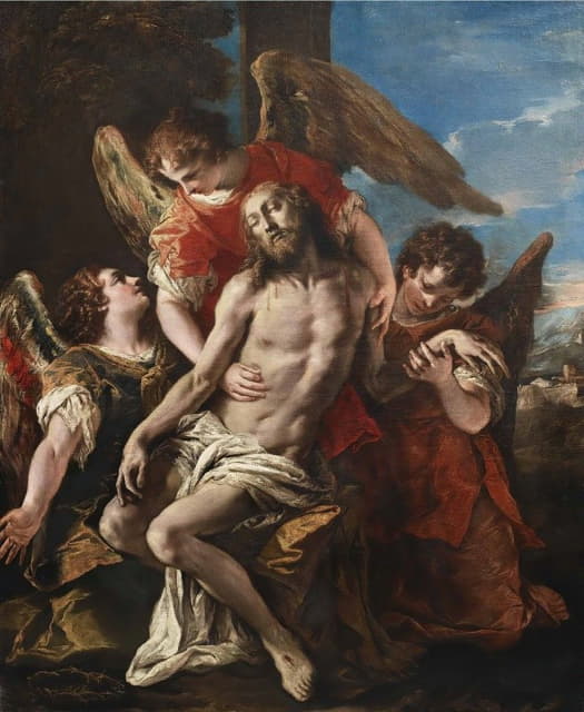 Sebastiano Ricci - Christ Mourned By Three Angels