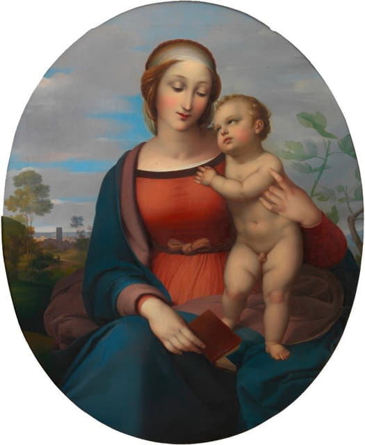 Johann Evangelist Scheffer von Leonhardshoff - Madonna mit Kind