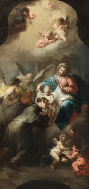 圣安东尼·冯·帕多瓦（St.Antonius von Padua）眼中的婴儿耶稣和上帝之母的出现