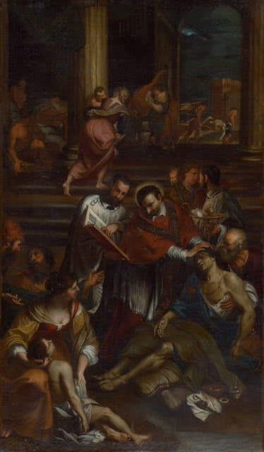 Anonymous - Saint Charles of Borromeo among Plague Victims