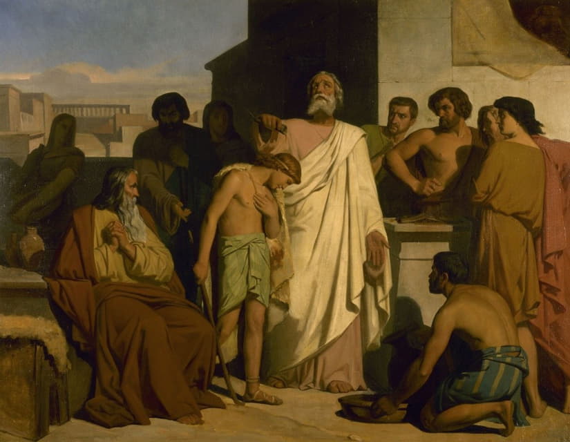 Félix-Joseph Barrias - The anointing of David by Samuel