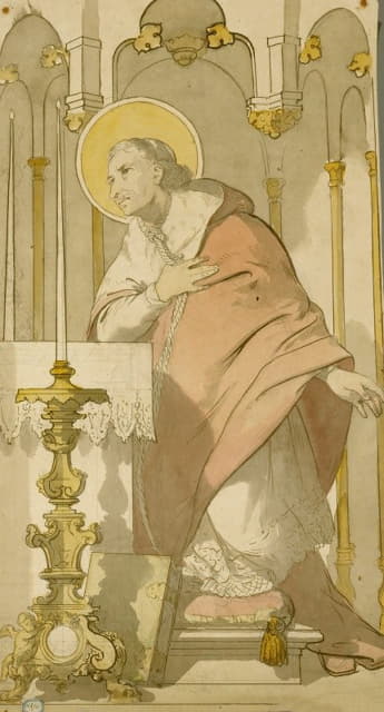Prosper Lafaye - Saint Ecclésiastique en prière